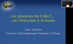 Les planètes de Corot... du télescope à la loupe par Marc Ollivier